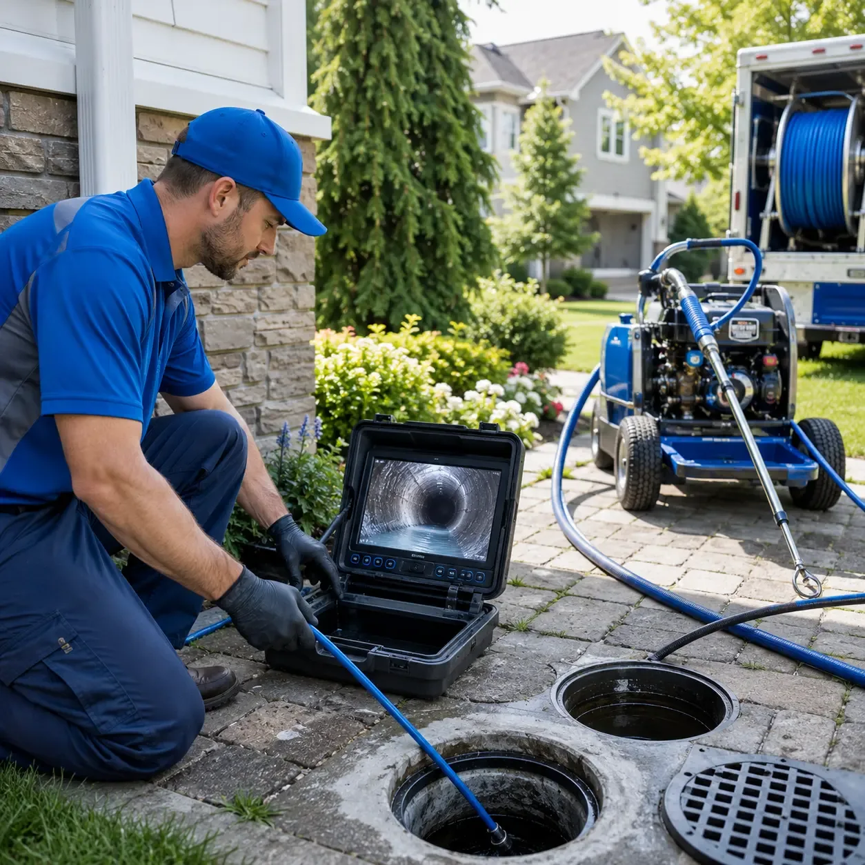 Outdoor drain cleaning professionals serving Fair Oaks, IN